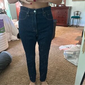 Abercrombie & Fitch Dark Blue High Rise Jeans